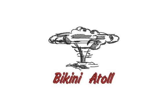 A Deep Dive into the Bikini Atoll Embroidery Design