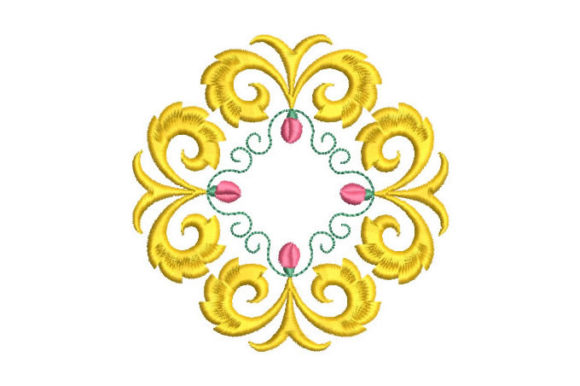 A Designer's Review of the Ornamental Crown Embroidery File
