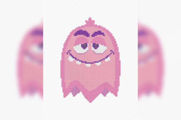 A Designer's Take on the Cute Monster Cross Stitch Embroidery