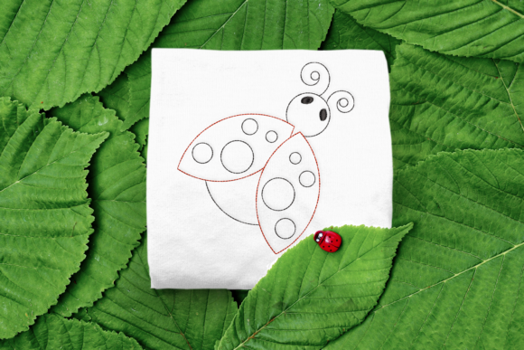 A Designer’s Take on the Ladybug Linework Embroidery File