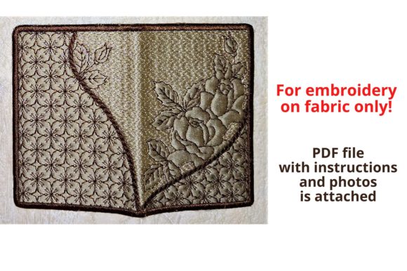 A Graceful Rose Embroidery Design for Business Merchandise