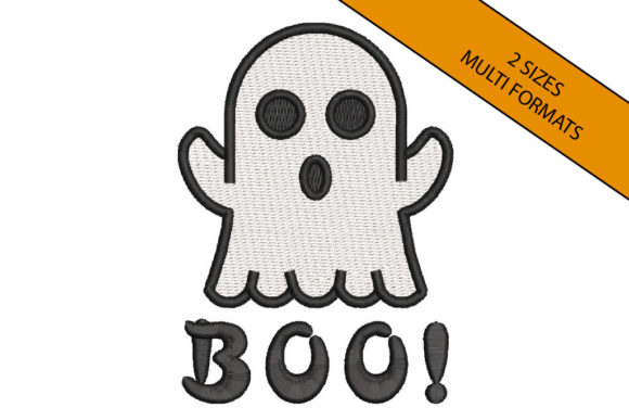 A Halloween Ghost with Boo Embroidery Design Review