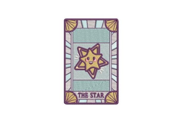 A Kawaii Star Tarot Design for Embroidery