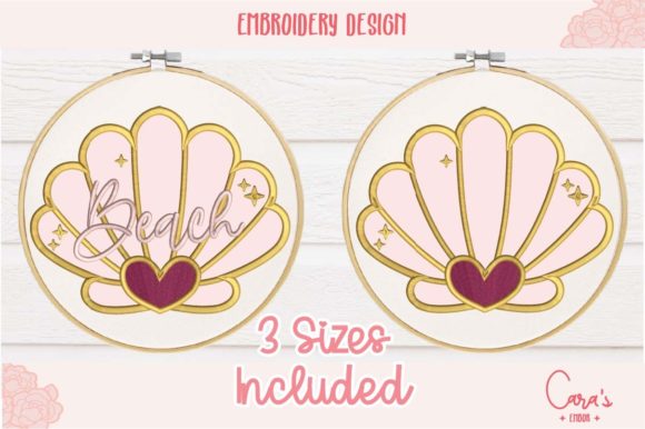 Beach Clam Applique Design Review for Embroidery Projects
