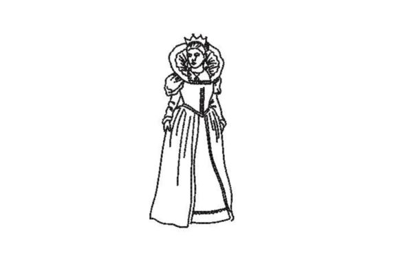 Crafting Holiday Magic with the Handdrawn Queen Embroidery Design