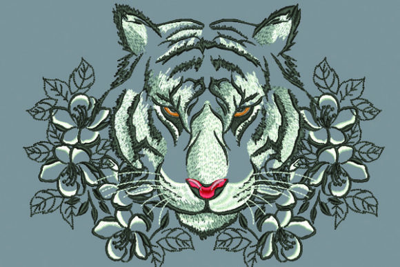 From Digital Design to Meaningful Gift: Reviewing the White Tiger Embroidery