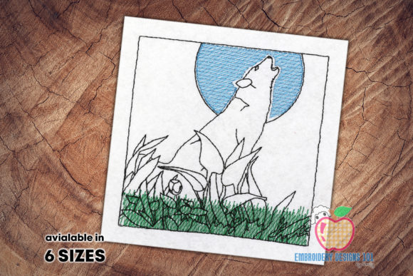 Howling Wolf in the Dark Embroidery Design Review