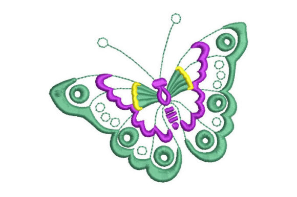Review: Flying Green Butterfly Embroidery Design