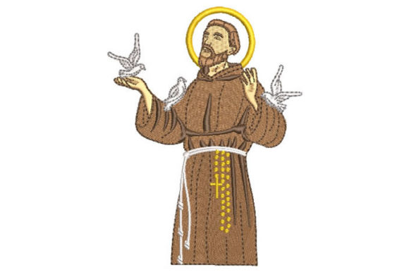 Saint Francis of Assisi Embroidery for Seasonal Designs