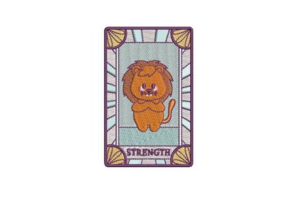 Strength Kawaii Tarot: A Cute Design for Craft Businesses