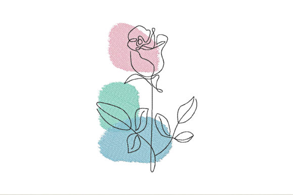 The One Line Rose: A Seasonal Embroidery Designer's Perspective